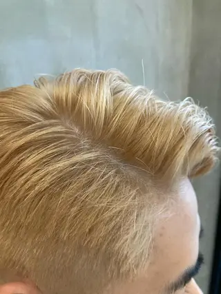 ショート カラー メンズ 波巻きスパイラルパー マ/シャドウパーマ駿のヘアスタイル