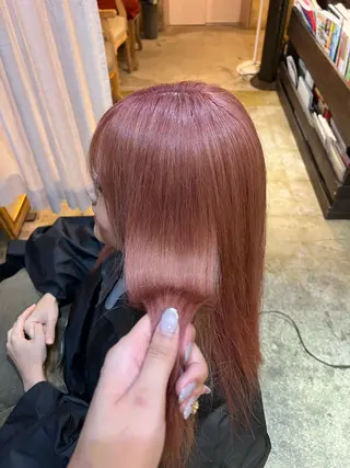 ロング カラー ともざねゆか UniQ/岡山駅のヘアスタイル