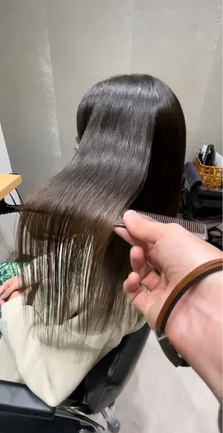 セミロング 髪質改善ヘアケア 艶髪特化/上田のヘアスタイル