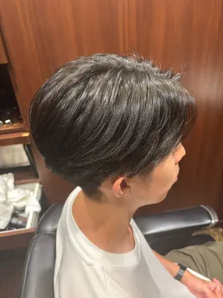 ミディアム メンズ 小松 美雄のヘアスタイル