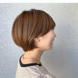 ショート 顔周りカット/透明感 カラー🤍大塚蛍のヘアスタイル