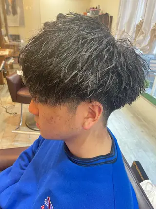 パーマ メンズ 仙台/メンズ/ フェザー/リョウのヘアスタイル