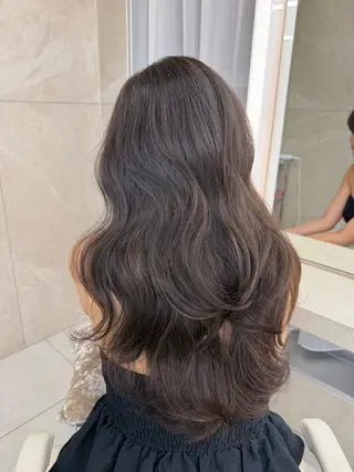 ロング カラー 名古屋/レイヤー 島原　由璃のヘアスタイル