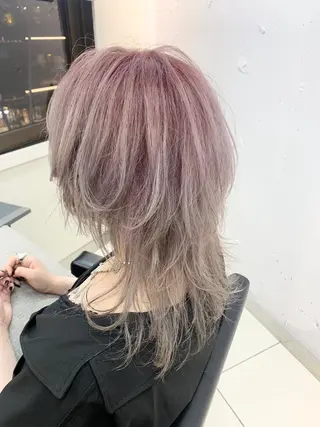 ミディアム カラー メンズ縮毛矯正 メンズカット/のヘアスタイル