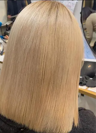 ミディアム 梅田/髪質改善✨ 酸性ストレート💕のヘアスタイル