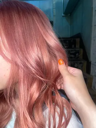 ロング カラー 石坂 日果梨のヘアスタイル