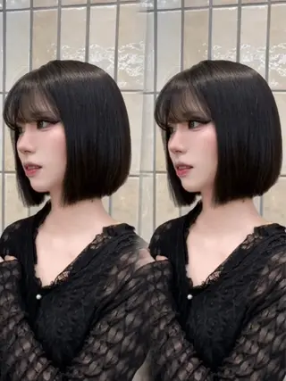 ショート HINA 仙台/ レイヤー/縮毛矯正のヘアスタイル