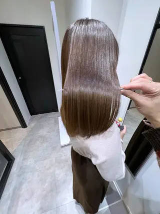 ミディアム カラー 縮毛矯正×髪質改善 店長　DAITOのヘアスタイル