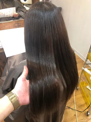 ロング カラー 横浜ブリーチムラ直し ハイトーン/ブリーチのヘアスタイル