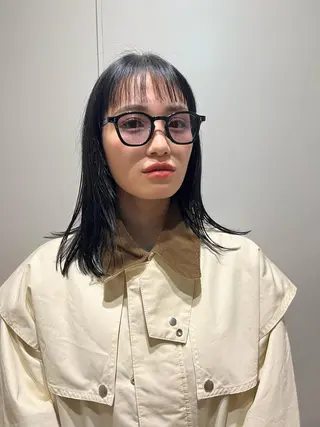 セミロング カラー ヘアアレンジ 金子 廉のヘアスタイル