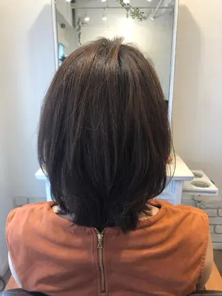 ミディアム カラー BANDE 水崎 悟のヘアスタイル