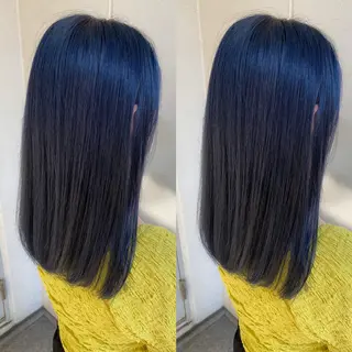 ミディアム カラー 髪質改善🩵縮毛矯正 代々木/木下のヘアスタイル