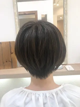 ショート パーマ 縮毛矯正/髪質改善/ 艶髪ササキナツミのヘアスタイル