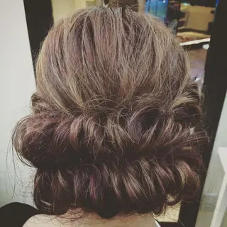 ミディアム セミロング ロング ヘアアレンジ 鶴見 和美のヘアスタイル
