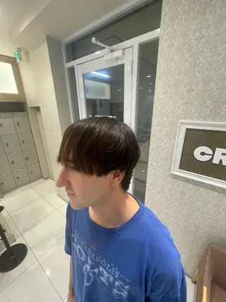 メンズ 本厚木パーマ&ブリー チMEN'Sショートのヘアスタイル