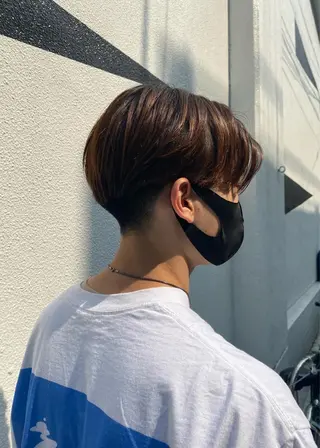 ショート カラー メンズ オカモト ミユウのヘアスタイル