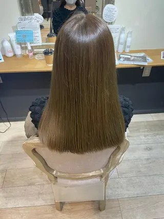 ミディアム カラー Hika.ハイトーン 髪質改善🩵ᩚ🫧のヘアスタイル