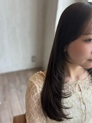ロング カラー yui🥀/ボブ /ブリーチなしカラーのヘアスタイル