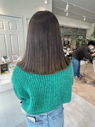 ミディアム カラー * 透明感カラー c h i h o *のヘアスタイル