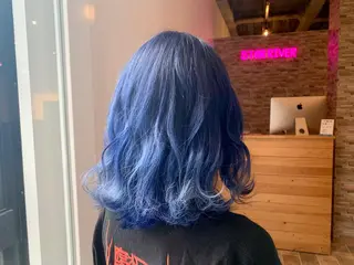 ミディアム ヘアカラー&縮毛矯正 STAR☆RIVERのヘアスタイル