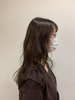 ロング カラー 鈴木 まりやのヘアスタイル