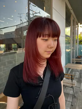 ミディアム カラー ヘアアレンジ 押切 響 のヘアスタイル