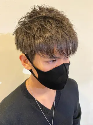 メンズ デザインカラー モデル募集🌈のヘアスタイル