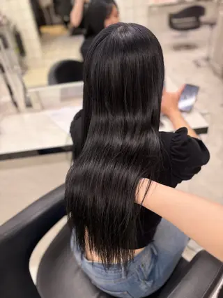 ロング カラー 💙ハイトーン韓国風 色白ヘア💙manaのヘアスタイル