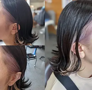 セミロング ヨシデン 大将のヘアスタイル