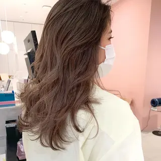 セミロング レイヤー専門家 ダブルカラー修のヘアスタイル