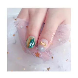ショート ネイル 👑enen style👑のネイルデザイン