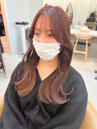 ロング 🌷レイヤー縮毛/ 艶カラー/ami🌷のヘアスタイル