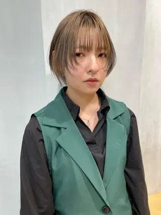 ショート ミゾブチ ユリカのヘアスタイル