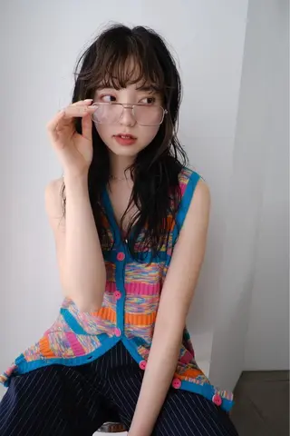 ロング カラー 🐏Yuna＊透明感 ハイトーンカラー✨のヘアスタイル