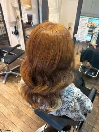 ロング カラー 奥山 和奏のヘアスタイル
