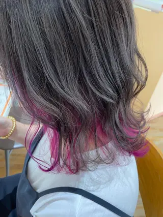 ミディアム カラー FELICE of hair 田口千尋のヘアスタイル