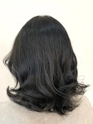 ミディアム 本場韓国ヘア特化 아이비/Aibiのヘアスタイル