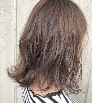 カラー SALON WORK STATION所属・ボブ♡柔らかいカラー 實松栞理のヘアスタイル