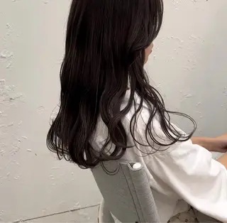 ロング カラー ナカノユウ/本厚木/ レイヤーカットのヘアスタイル