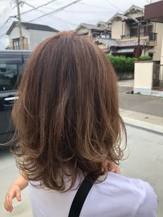ミディアム カラー NOPPO 和泉市 美容室／奥村　飛鳥のヘアスタイル
