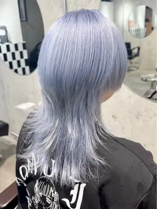 ロング カラー パーマ ヘアアレンジ メンズ キッズ 💖オタク美容師 ꒰ঌ♡モモ♡໒꒱のヘアスタイル