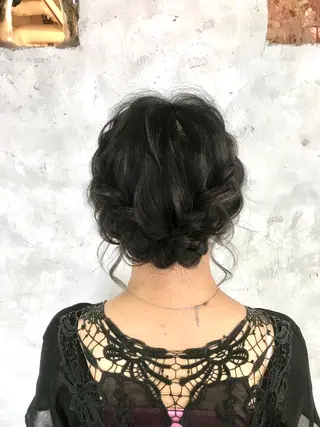 ミディアム 新井 広樹のヘアスタイル