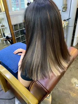 ロング カラー 【艶髪×韓国風】 毛流れ職人 RYOのヘアスタイル