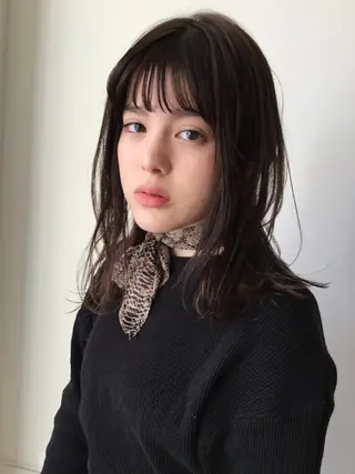 ミディアム iroa＋color 鶴見店のヘアスタイル