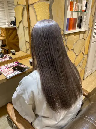ロング カラー kawabe maikoのヘアスタイル