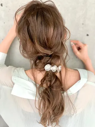 セミロング 髪質改善サロン 心斎橋ARCHEのヘアスタイル