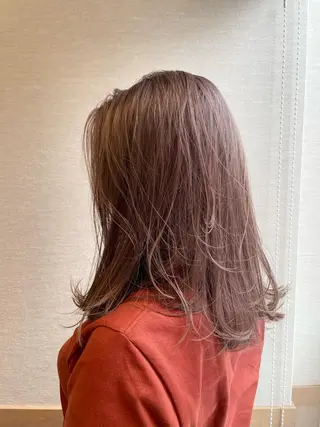 セミロング カラー miho 🌼🌼🌼のヘアスタイル