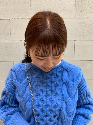 ショート カラー カワサキ マホのヘアスタイル