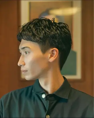 パーマ メンズ メンズ似合わせ タチカワユウキのヘアスタイル