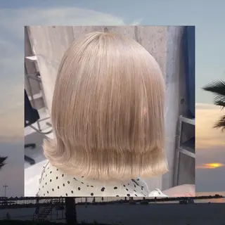 ショート カラー パーマ ヘアアレンジ メンズ キッズ ネイル マツエク・マツパ アイブロウ ハイトーンNo.1 👩🏼NaGiSaのヘアスタイル